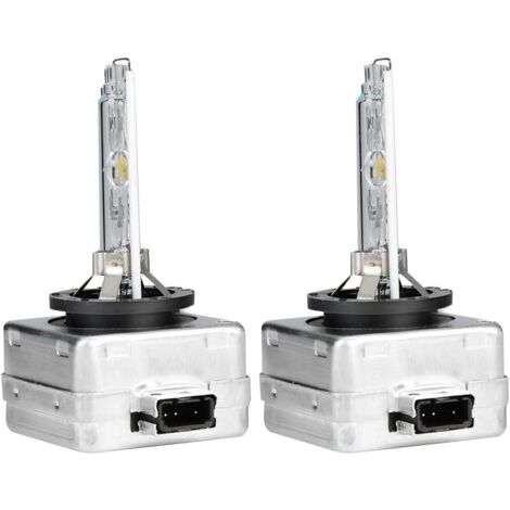 SJLERST Ampoule Xénon D3S 6000K 35W, Lampe Phare HID Blanche au Remplacer pour Voiture, 35W DC 12V, Lot de 2