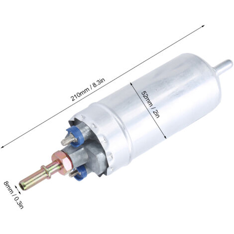 SJLERST Pompe à carburant externe 12V, 5 bars, 150L/H, alliage d'aluminium 0580464075, accessoire de remplacement pour voiture