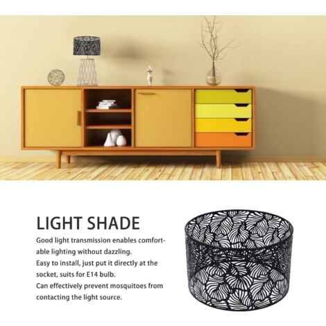 SJLERST Abat-jour moderne de style simple pour la décoration de la maison, adapté pour les ampoules E14 E27
