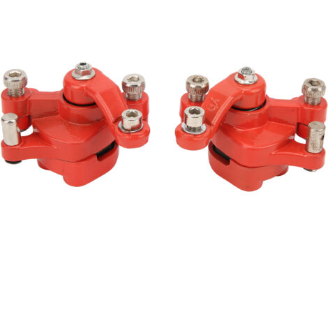 Sjlerst – Lot de 2 étriers de frein avant et arrière pour mini vélo de poche 47cc 49cc 2 temps – Métal résistant à la corrosion – Installation simple
