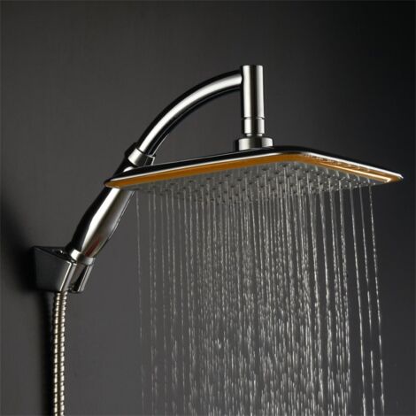 Sjlerst – Pommeau de douche haute pression – Réglage 360° – Matériau ABS durable – Technologie de pressurisation d'air – Douche pluie supérieure