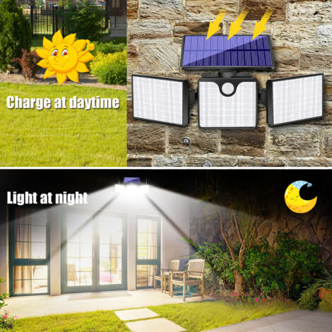 Lumière Solaire à Clip Avec Détecteur De Mouvement - Éclairage LED Portable Pour Jardin, Garage, Camping - Étanche - 4