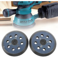 Lot 2 Patins De Ponçage 15,2 Cm 37 Trous - Disque Support Filetage 5/16-24 Pour Ponceuse Orbitale MAXXT