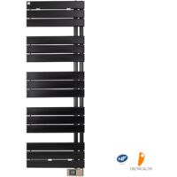Deltacalor – Sèche-serviettes électrique asymétrique 750W – Thermostat digital – Programmation hebdomadaire – Détecteur de fenêtre ouverte – Pour 9 m²