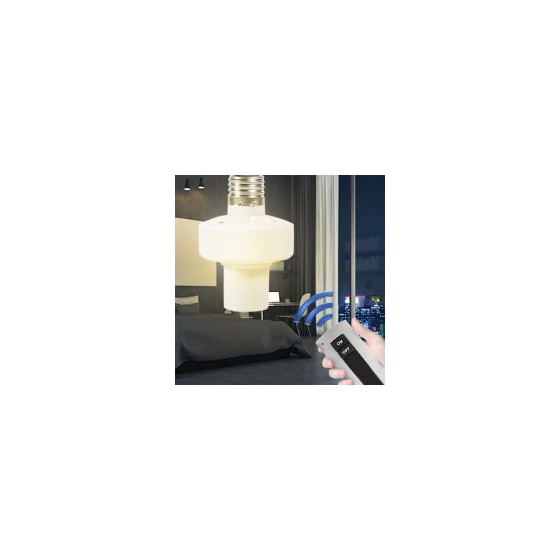 Douille D'ampoule Télécommandée E27 - Interrupteur à Distance Pour Lustre/plafonnier