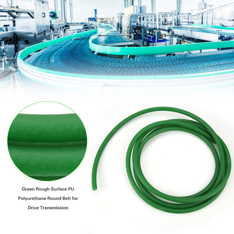 Jeffergarden Courroie ronde en polyuréthane PU à surface rugueuse verte  pour transmission d'entranement (10 mm 3 m)