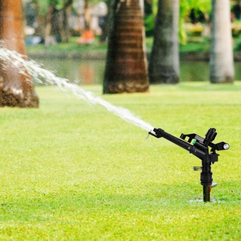Aspergeur Jardin Arroseur Rotatif 360° 3/4" - Pour Gazon Grande Surface, économique En Eau Arrosage Gazon