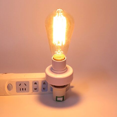 Jeffergarden E27 vis sans fil télécommande lumière lampe porte-ampoule capuchon prise interrupteur 220V