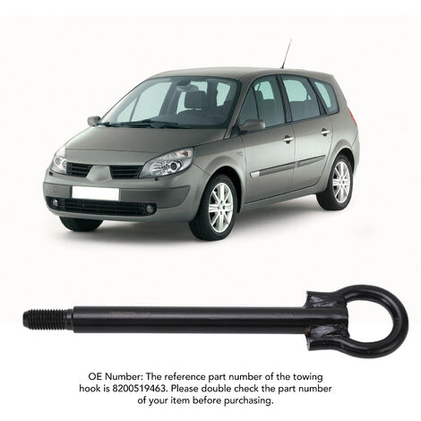 Crochet De Remorquage Acier Forgé 8200519463 Pour Renault Megane II Et Scenic (2002-2008) - Anneau De Remorquage