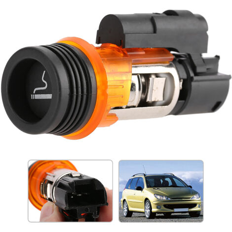 Jeffergarden Prise Allume-cigare pour PEUGEOT 206 308 406 607 1007, Allume-cigare 12 V, 822754