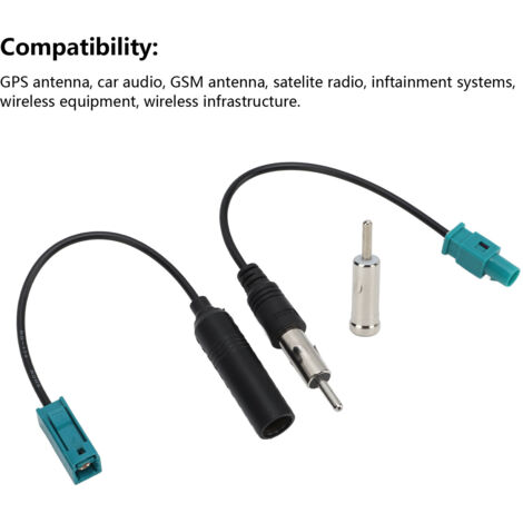 Dab Voiture Câble Adaptateur Fakra Z Mâle Vers SMA Mâle 15cm - Pour Antennes GSM GPS Voiture Antenne Dab