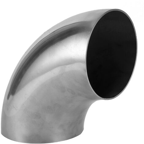 Tube D'échappement Coudé à 90 Degrés En Acier Inoxydable Poli