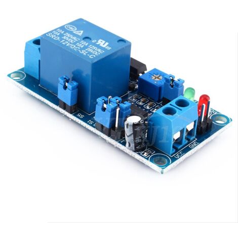 Jeffergarden Relais de retard 12V DC, Module de commutation d'arrêt avec minuterie