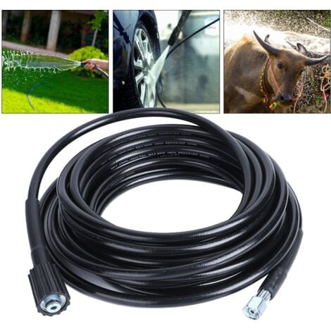 Jeffergarden Tuyau de nettoyage haute pression, filetage M14xM22, accessoires adaptés pour Karcher K2 K3, 10m