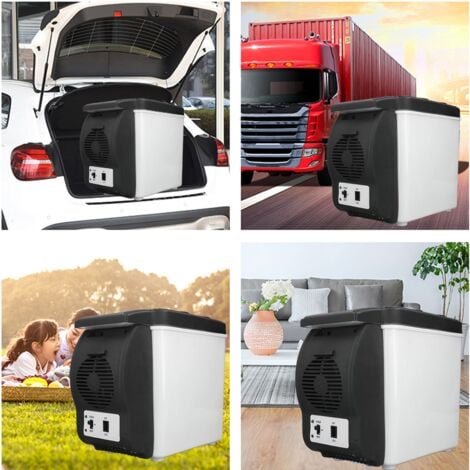 Jeffergarden Réfrigérateur portatif multifonctionnel de voiture de  réfrigérateur de 6L 12 volts de catégorie comestible à