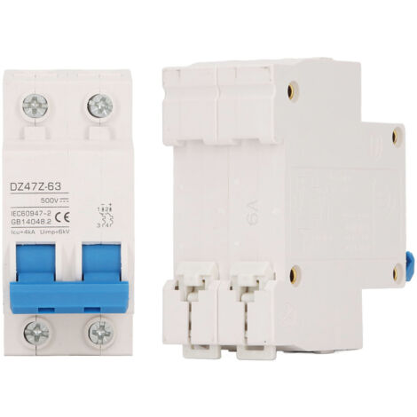 DIHOOL Disjoncteur DC 100A 500V Photovoltaïque - 2 Pôles - Protection Panneaux Solaires