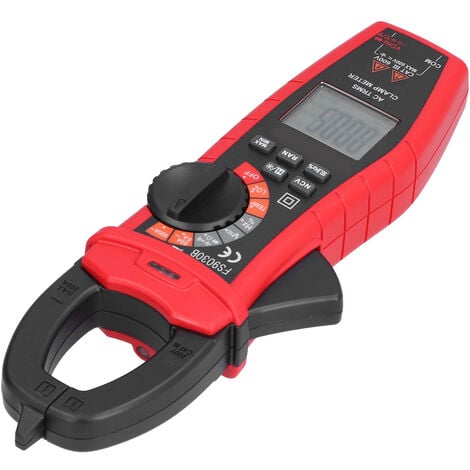ST201 Pince multimètre numérique automatique multimètre de courant testeur  de Diode de résistance de tension cc/ca bleu rouge(rouge)