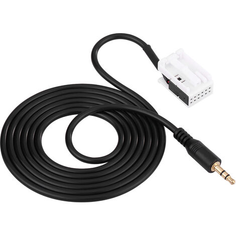 Jeffergarden Cble adaptateur d'entrée audio AUX mle de voiture 3,5 mm pour  Mercedes /Benz