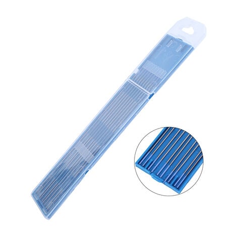 Jeffergarden Électrodes de soudage pointe bleue d'électrode lanthanée pour TIG (1.0150mm)