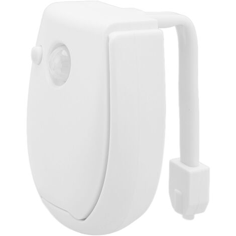 Jeffergarden LED veilleuse de toilette RGB 3 Modes d'éclairage haute sensibilité économie d'énergie lampe de cuvette de toilette suspendue pour salle de bain