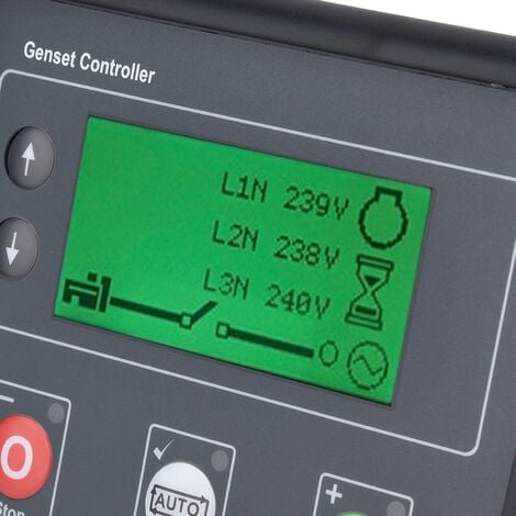 Jeffergarden Contrôleur de groupe électrogène, démarrage automatique, Module de contrôle de détection de groupe électrogène triphasé DSE4510