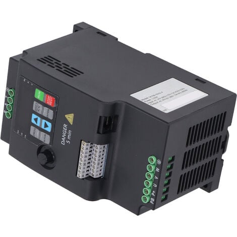 SJLERST 2.2KW 3HP VFD Variateur de FréQuence Monophasé à Triphasé Inverseur  de FréQuence AC 220V à AC 0-220V Inverseur de Commande de Moteur