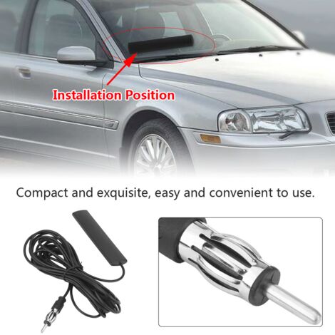 Jeffergarden Antenne radio, réglage gratuit, antenne de voiture à réchauffement rapide facile à utiliser, pour le transport sportif des conducteurs