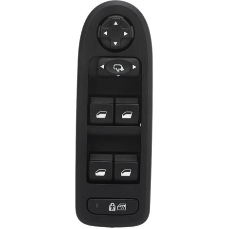 A ABSOPRO Interrupteur De Commande De Lève-vitre Avant Gauche Côté Conducteur Pour Honda CR-V Civic Breeze Noir