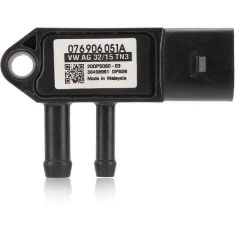 Jeffergarden Capteur de pression différentielle Diesel DPF connecteur 3 broches 076906051A remplacement pour A3 A4 A6 S4 S6