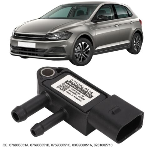 Jeffergarden Capteur de pression différentielle Diesel DPF connecteur 3 broches 076906051A remplacement pour A3 A4 A6 S4 S6