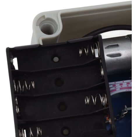 Jeffergarden Contrleur automatique de porte de poulailler IP44 Ouvre-cage Télécommande Kit de moteur d'actionneur de porte de poulailler avec minuterie Capteur de lumière 100 à 240 V Prise UE