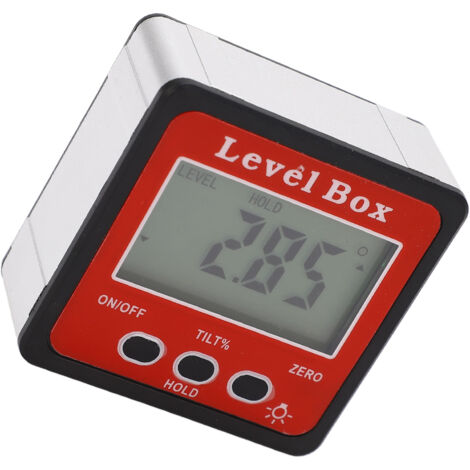 Boîte De Niveau Numérique Avec Base Magnétique - Précision Haute, écran LCD, Verrouillage De Données - Pour Bricolage, Construction - 11