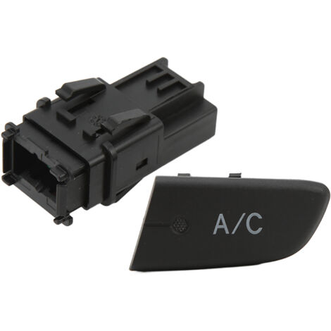 Jeffergarden Bouton poussoir de commutateur de climatisation avec capuchon 6554KX, remplacement pour citroën C1 2005 – 2014