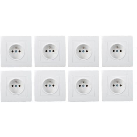 Jeffergarden 8 pièces prise Standard française 16A 220V prise murale prise murale pour hôtel de bureau à domicile
