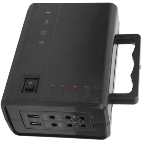 Jeffergarden Centrale électrique Portable 5000mAh, générateur solaire extérieur, batterie externe pour Camping, voyage, fête, prise ue d'urgence 100-240V