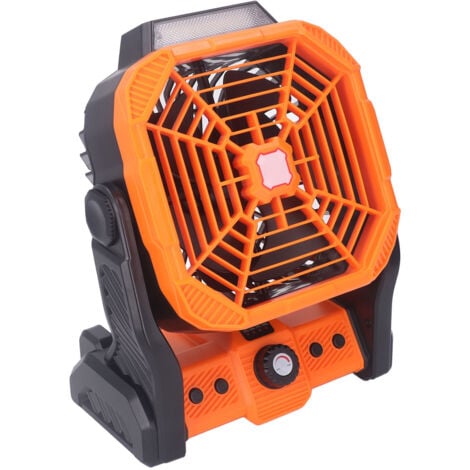 Ventilateur De Camping Solaire Clemas - 10 000mAh, LED 3 Luminosités, Recharge USB-C - Pour Tente, Extérieur