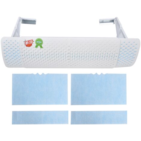 GARRYFIZH Pare-brise de climatisation suspendu, pare-vent de Purification primaire à ions négatifs 74-105cm