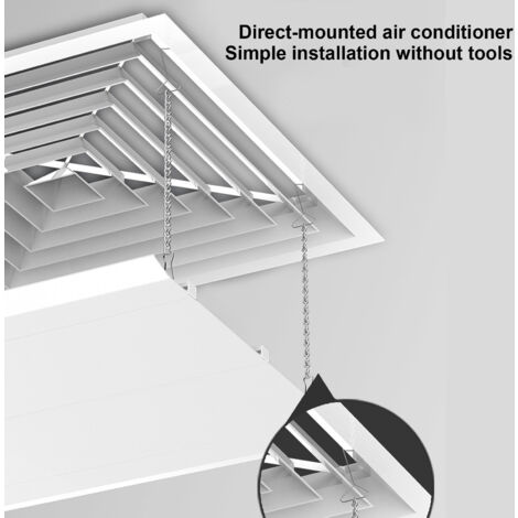 Jeffergarden 4 pièces climatiseur Central pare-vent déflecteur de vent froid déflecteur de sortie de climatisation 45x45cm