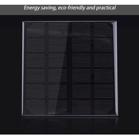 Jeffergarden DC sortie 3W 6V silicium monocristallin module de panneau solaire batterie lampe chargeur alimentation