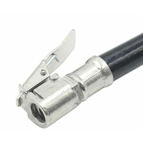 Jeffergarden Gonfleur de pneu à Air, pression de voiture, pompe à pneu automatique, jauge de tuyau, connecteur de tuyau Flexible
