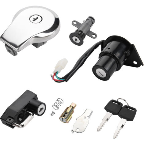 Jeffergarden – Clés de verrouillage de siège pour Yamaha Virago XV535 XV250 XV125 – Métal antirouille – Usinage CNC précis pour ajustement parfait