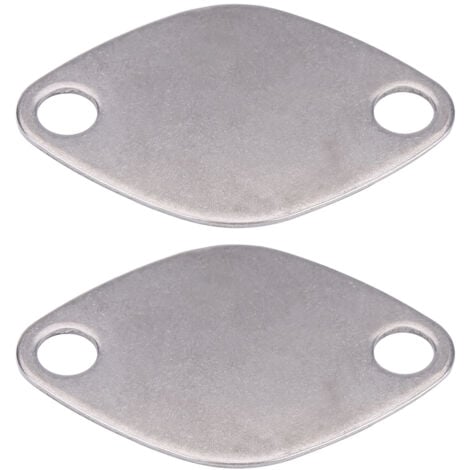 Jeffergarden Kit de Plaque d'Obturation de Valve avec Joint 2Pcs Plaque d'obturateur de Vanne EGR Valve Blanking Bloc Assiettes Kit pour Espace Laguna Master Trafic Movano