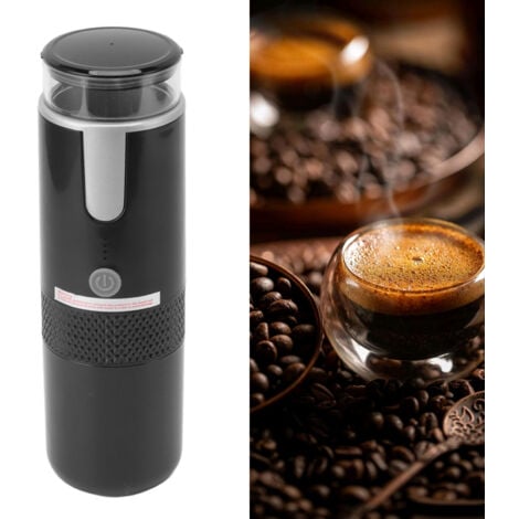 Jeffergarden Machine à café portable compatible avec les capsules de tasse K Café moulu Cafetière à main à commande manuelle pour le camping, la randonnée
