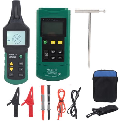 Jeffergarden MY6818 Détecteur de câble multifonction Outil de diagnostic de recherche de testeur de court-circuit de fil souterrain