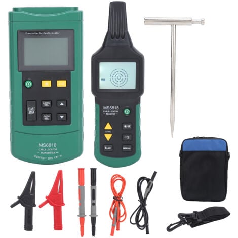 Jeffergarden MY6818 Détecteur de câble multifonction Outil de diagnostic de recherche de testeur de court-circuit de fil souterrain