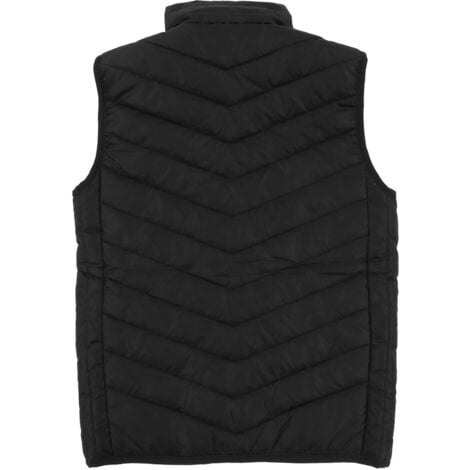Jeffergarden Gilet chauffant électrique 17 zones, température constante intelligente, 4 interrupteurs, 3 vitesses, gilet chauffant Intelligent, noir 4XL