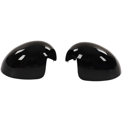 Jeffergarden 2 pièces couvercle de rétroviseur de porte gauche droite noir brillant remplacement pour Cooper R55 R56 R57 R58 R59 R60 R61