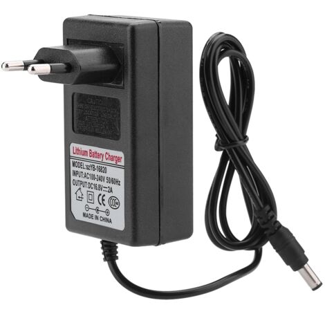 GARRYFIZH AC100-240V DC 16.8V 2A adaptateur secteur de remplacement chargeur de batterie au Lithium-ion Charge sûre ue