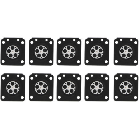 Jeffergarden 10 pièces/ensemble pièces de carburateur trononneuse carburateur Membrane joint ensemble adapté pour ZAMA180
