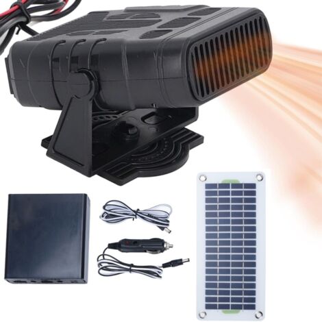 Jeffergarden Panneau solaire chauffant 30 W monocristallin portable Dégivreur de pare-brise de voiture,Chauffage de voiture,pour l'extérieur